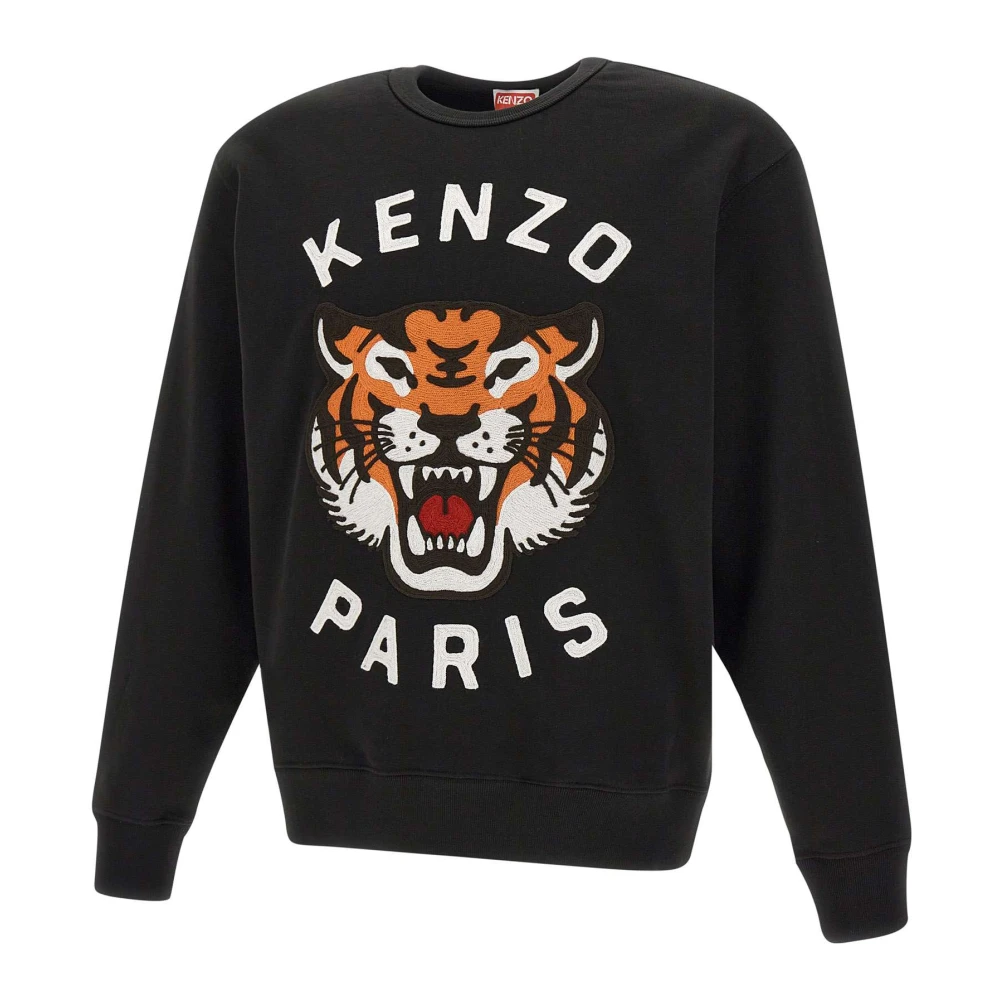 Kenzo Lucky Tiger Zwarte Sweater Black Heren