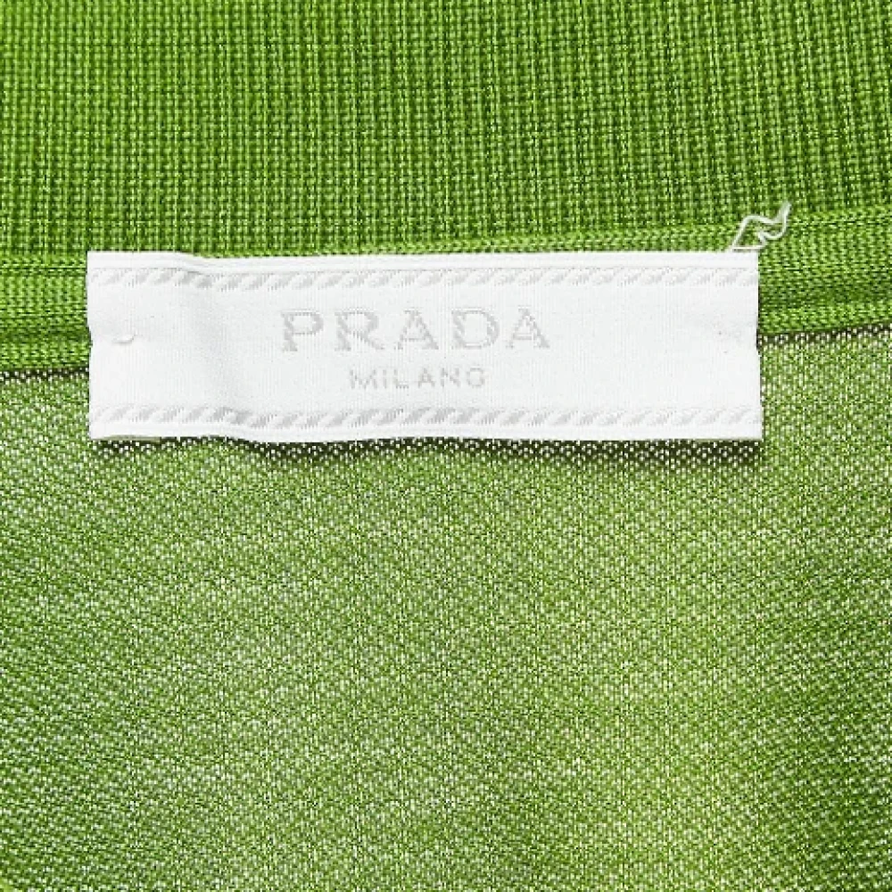Prada Vintage Pre-owned Fabric tops Green Dames