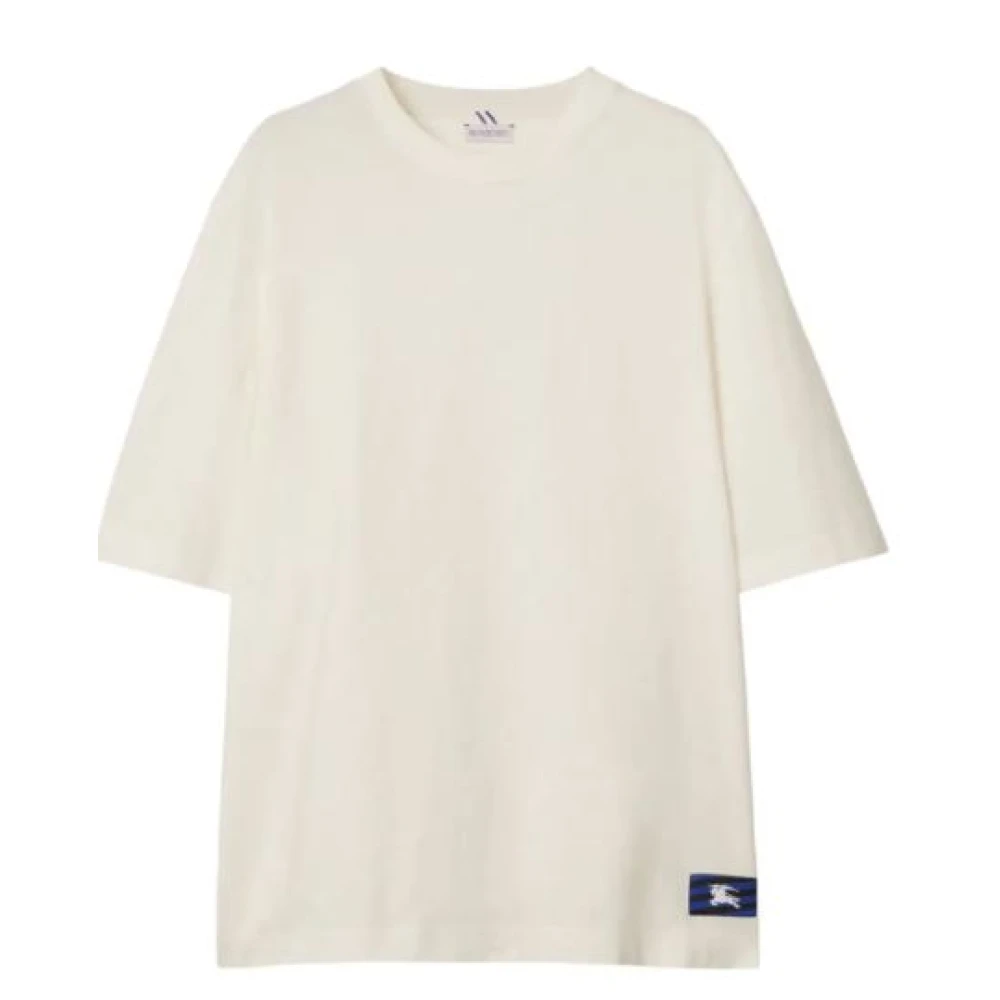 Burberry Witte T-shirts en Polos met Equestrian Knight Logo White Heren