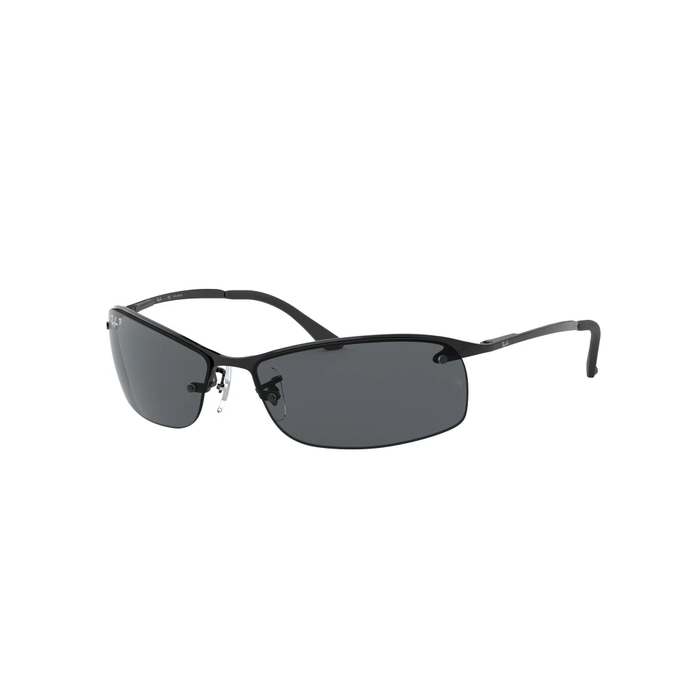 Ray-Ban Polarized Rectangular Sunglasses - Unisex - Sunglasses - Black - 63 Mm - Accessories - Image 5