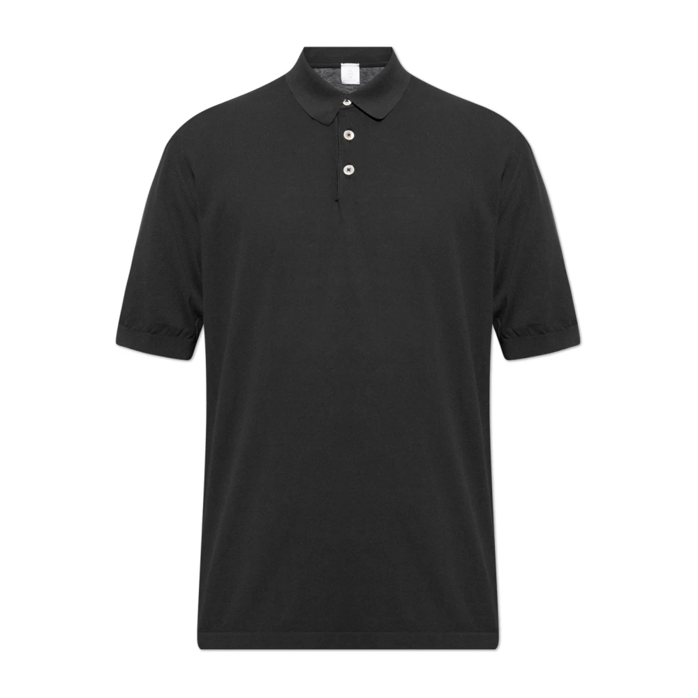 Eleventy Katoenen polo Gray Heren