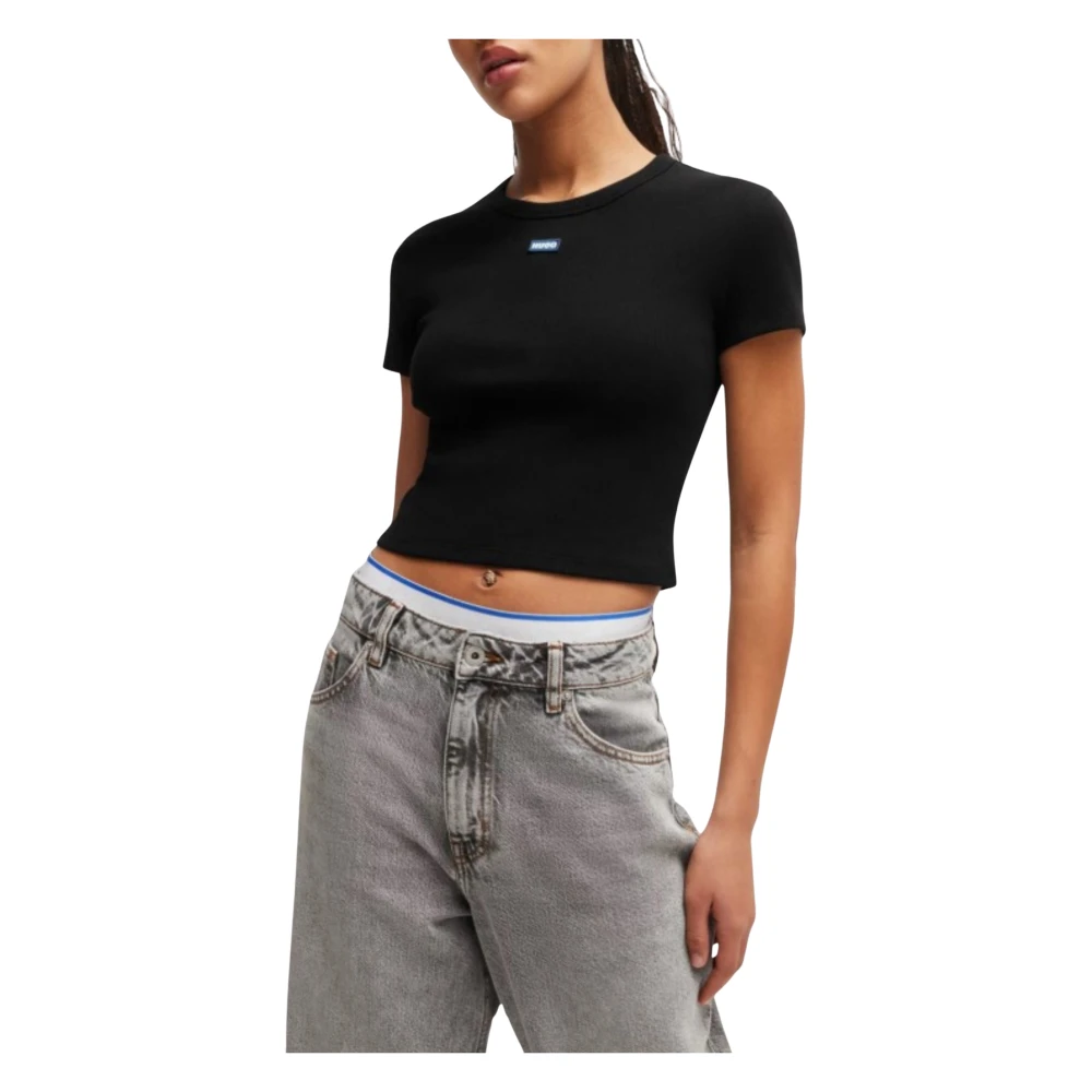 Hugo - Tops > T-Shirts - Black - Hugo - Modalova