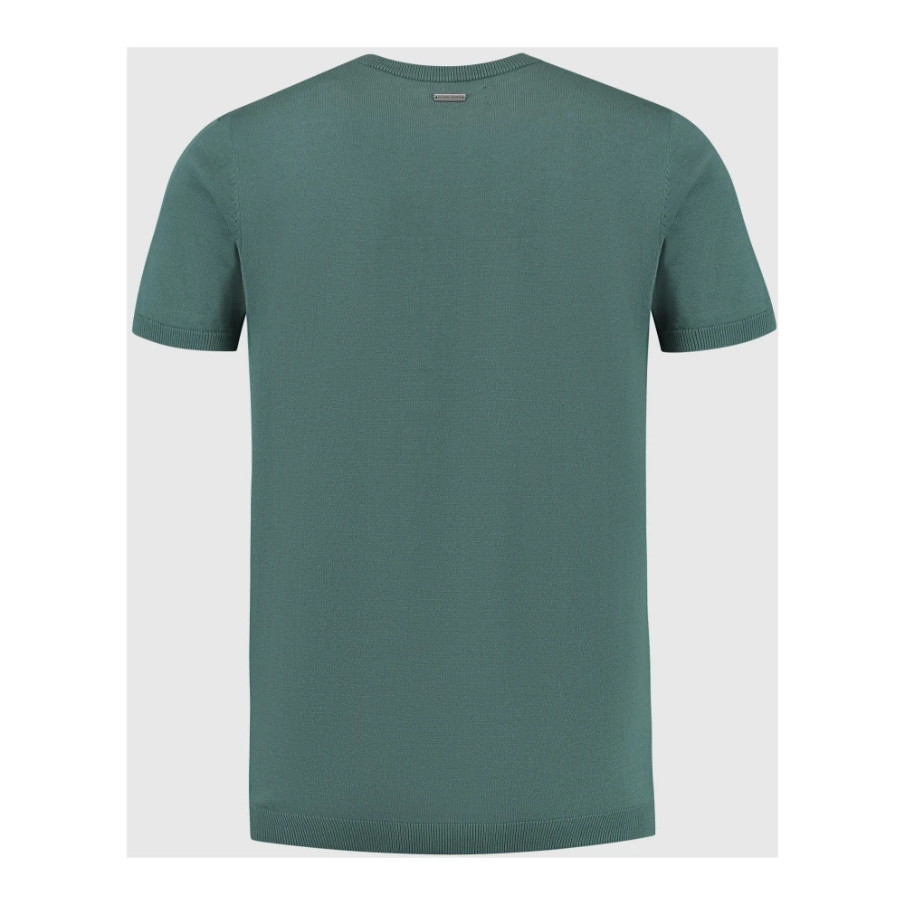 Pure Path T-Shirt- Regular FIT Knitwear Crewneck Green Heren