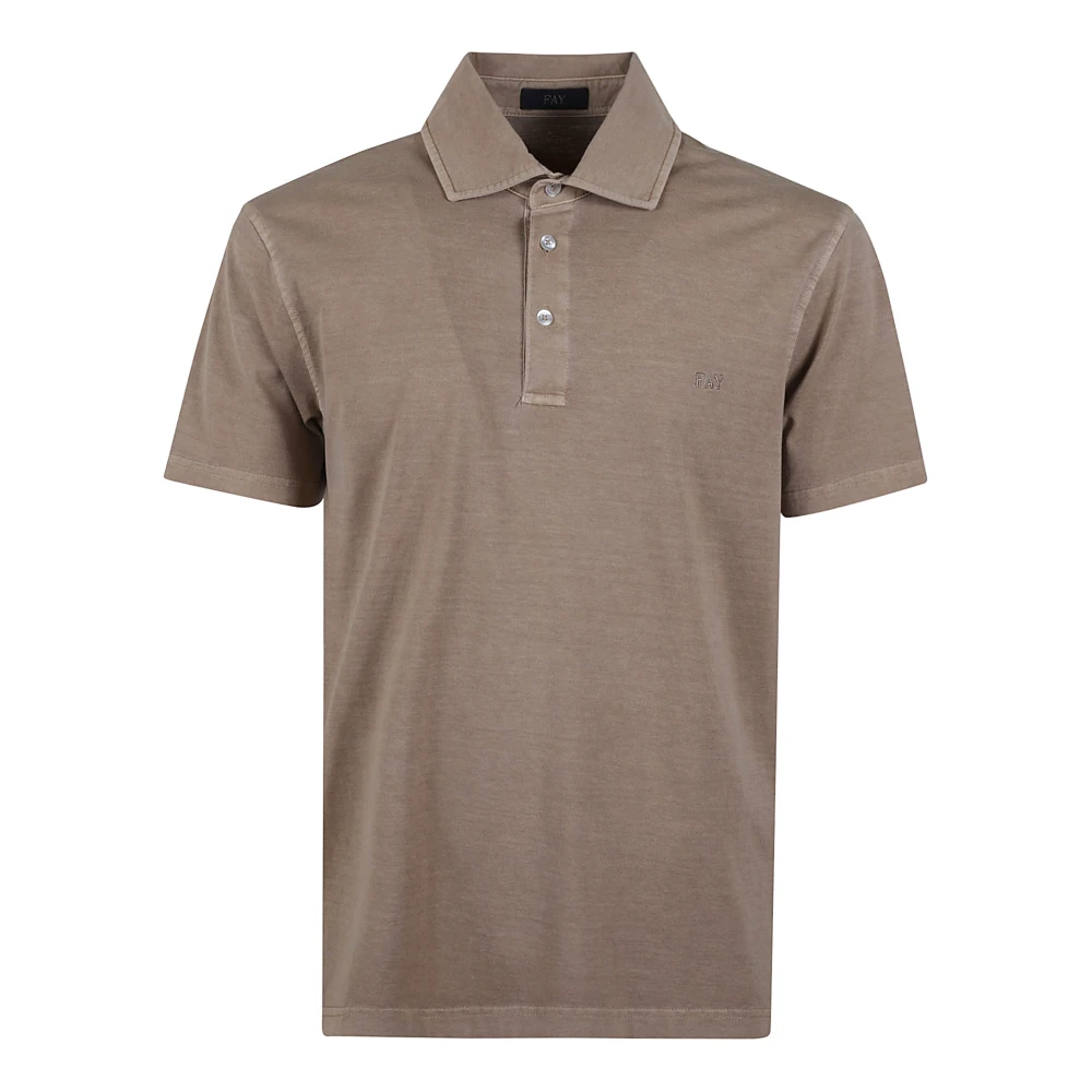 Fay - Tops > Polo Shirts - Brown - Fay - Modalova