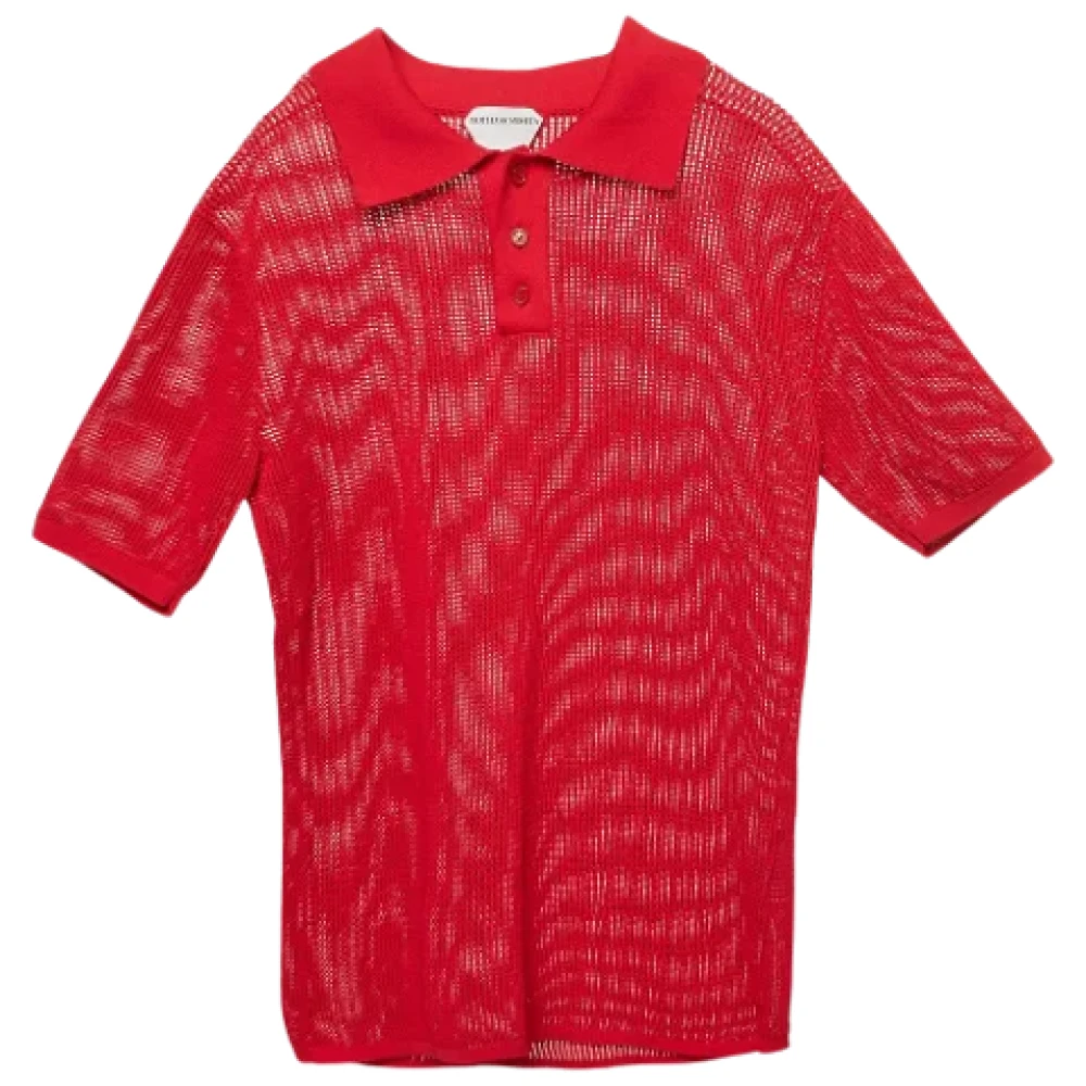 Bottega Veneta Vintage Pre-owned Knit tops Red Heren