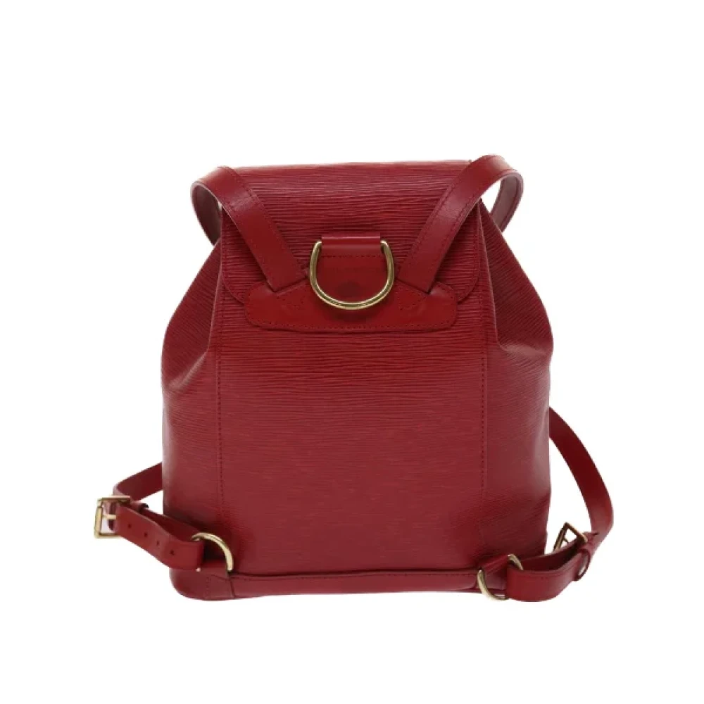 Louis Vuitton Vintage Pre-owned Leather backpacks Red Dames