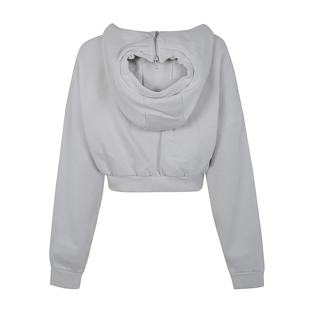 Entire Studios Rice Cropped Full Zip Jas Gray Dames