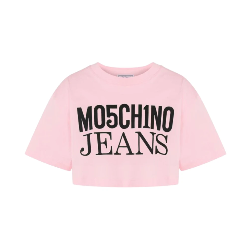 Moschino Kortärmad Mode T-Shirt Pink, Dam