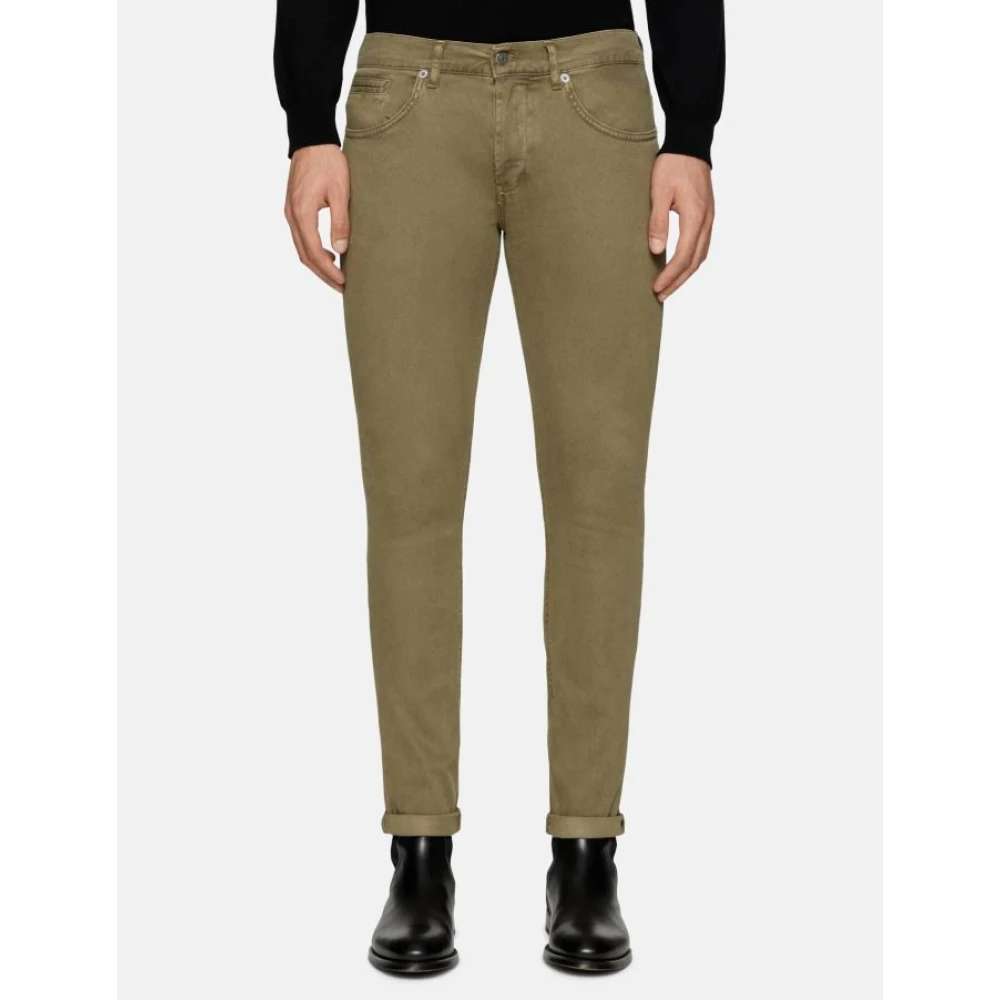 Dondup Groene Jeans George Stijlvolle Denim Green Heren
