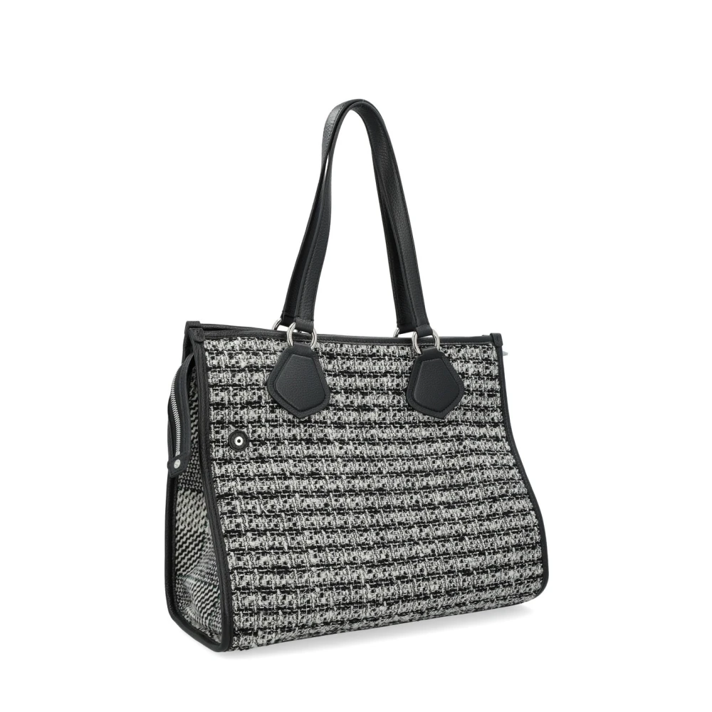 Lancel Witte Tote Tas Klassieke Stijl Gray Dames