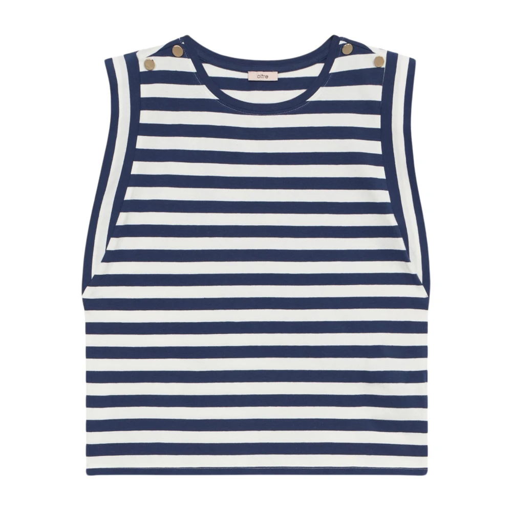 Oltre Gestreept T-shirt Multicolor Dames