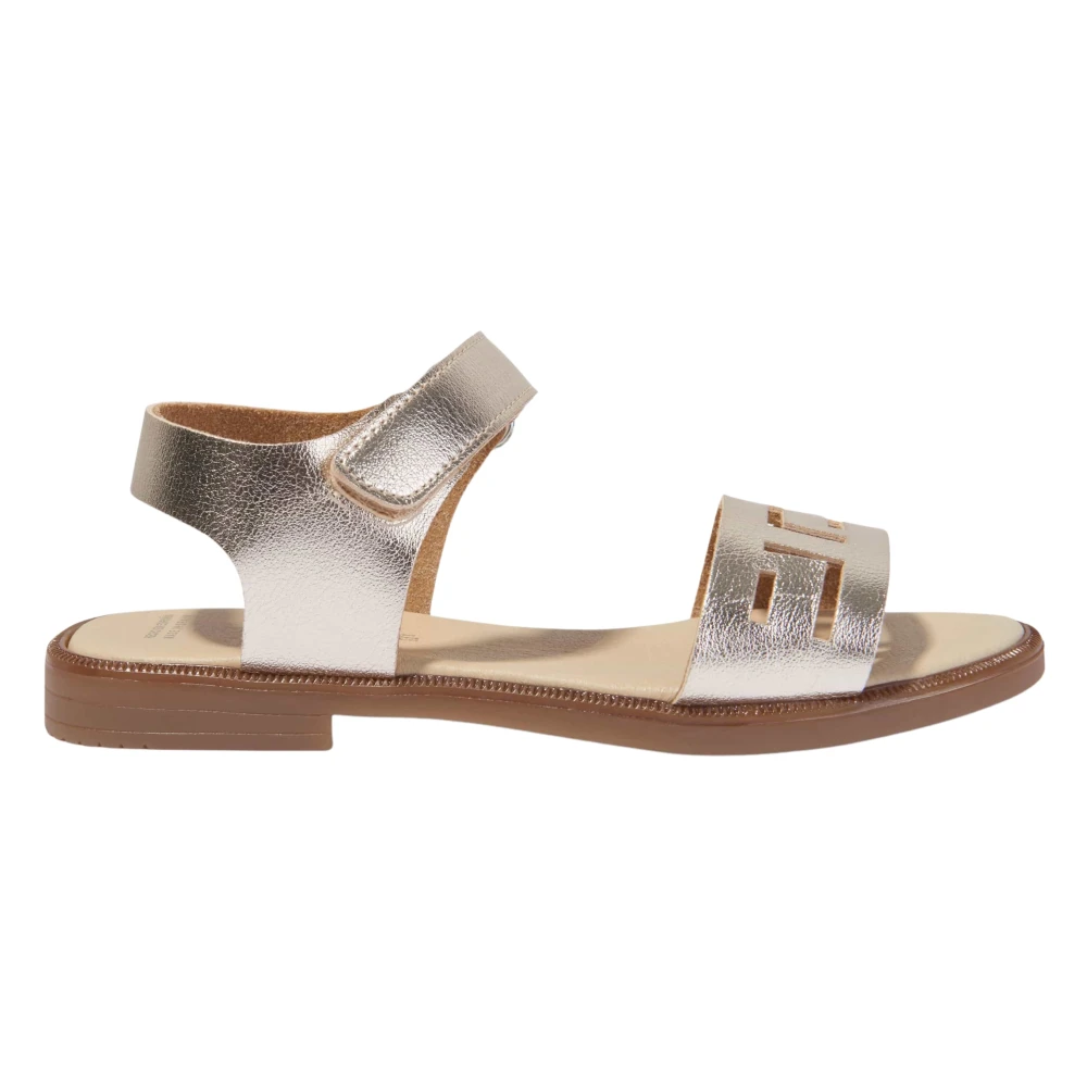 Andanines Girls Yellow Kids Sandals, 22 Eu, Laser Cut Sandals
