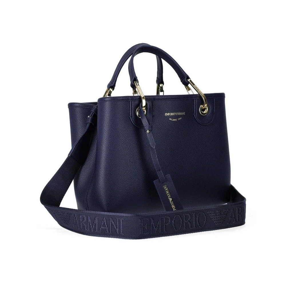 Emporio Armani Blauwe MyEA Kleine Winkelmand Blue Dames