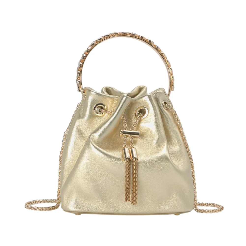 Alma en Pena Clutch met ringhandvat Yellow Dames
