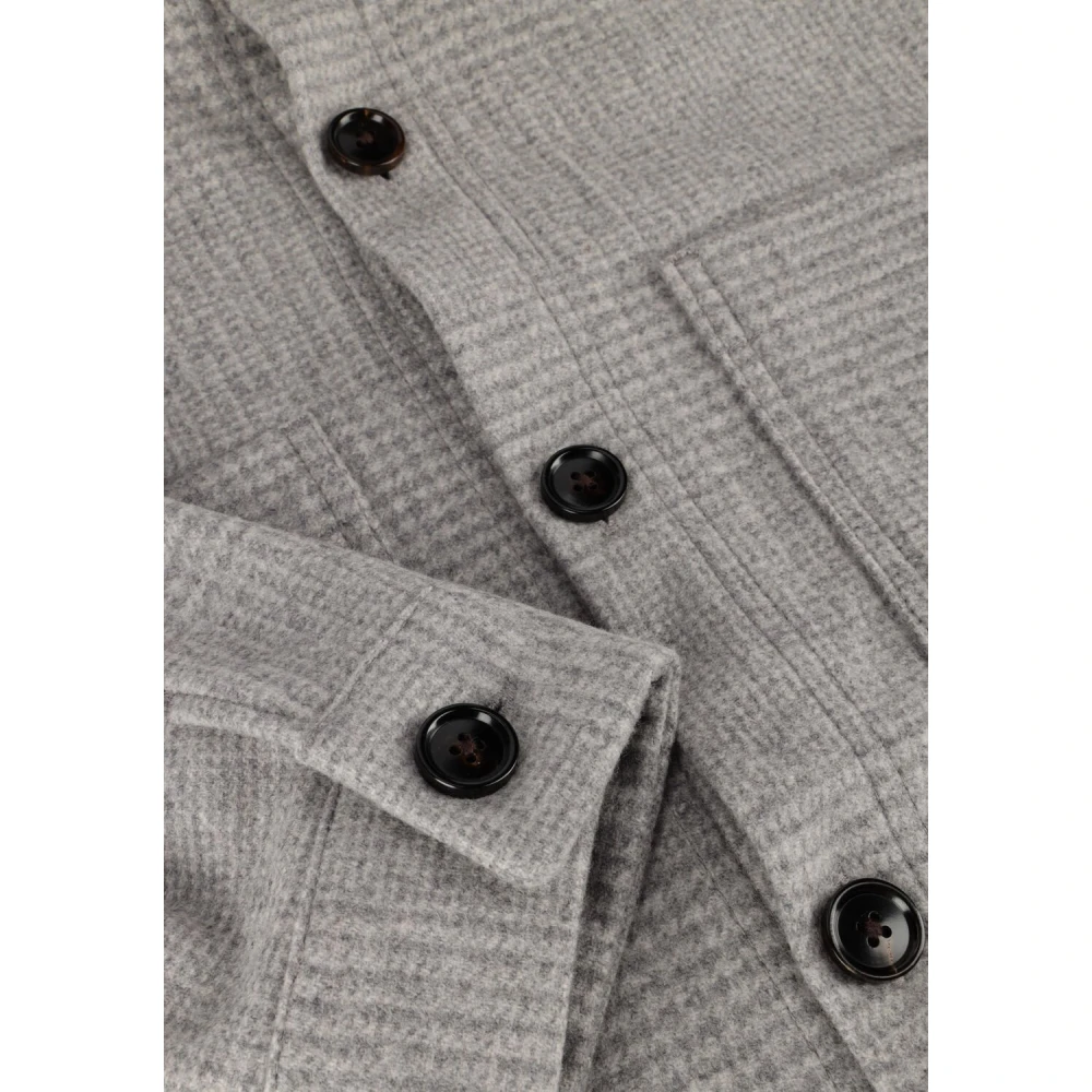 Profuomo Heren Check Overshirt Gray Heren