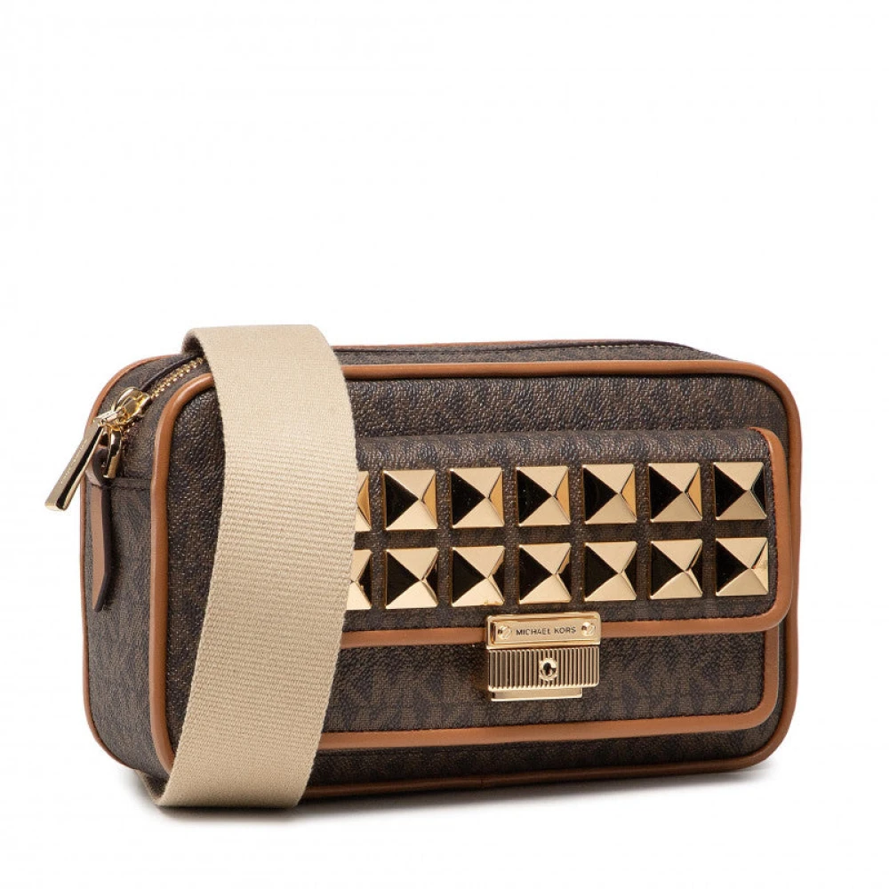 Michael Kors Bradshaw Postina Schoudertas Brown Dames