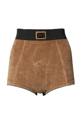 High Waisted Cotton Hot Pants Shorts
