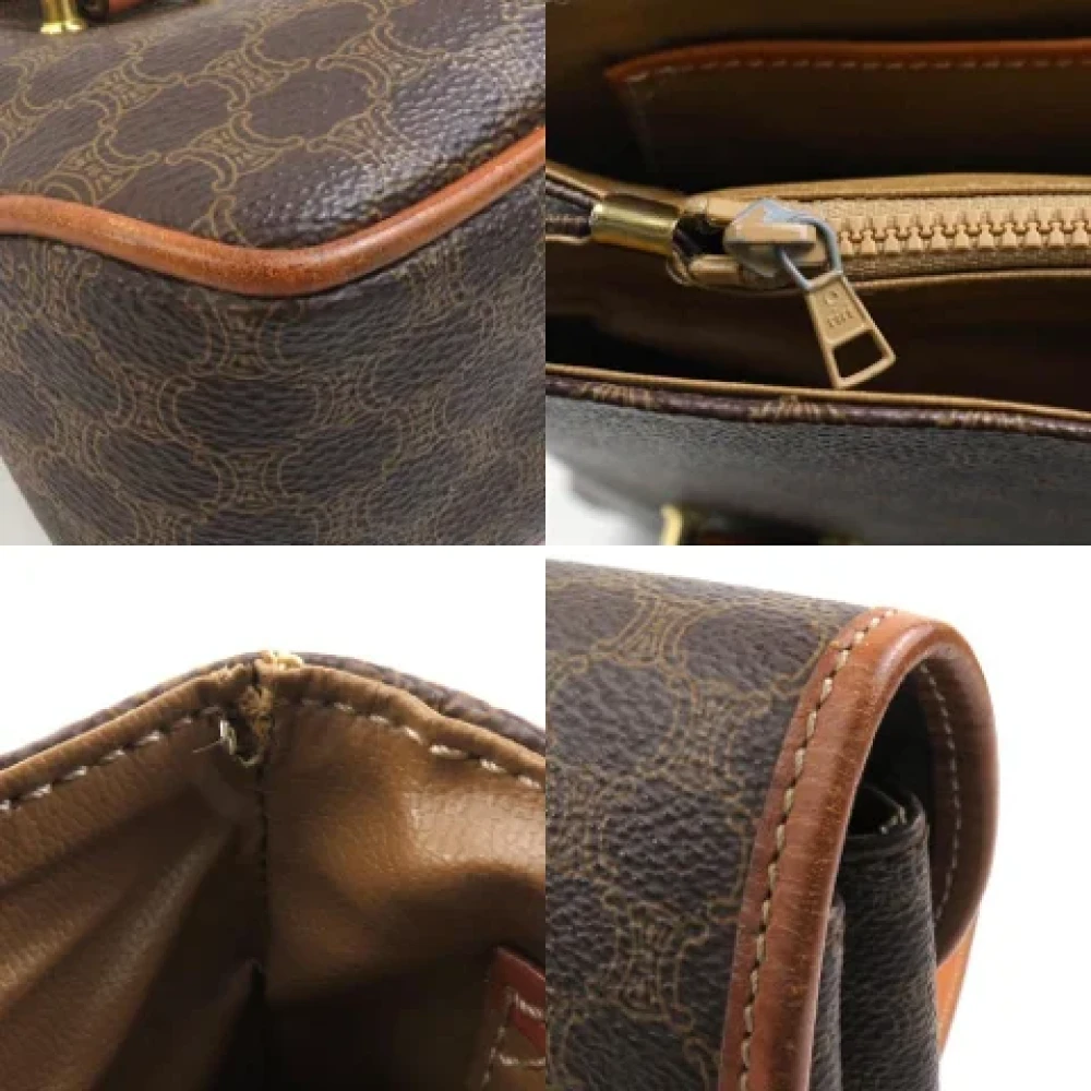 Celine Vintage Pre-owned Leather handbags Brown Dames