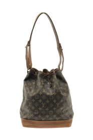 Pre-owned Brown Polyester Louis Vuitton Noe