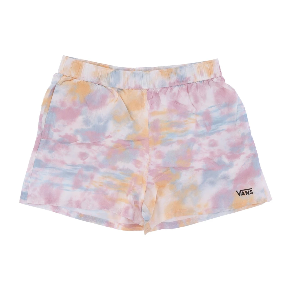 Vans Tri Dye Geweven Shorts Wieg Roze Pink Dames
