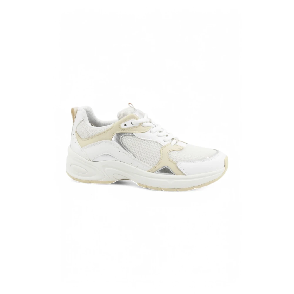 Geox Women's White Zarvia Sneaker - Sneakers - 4 Uk - Shoes