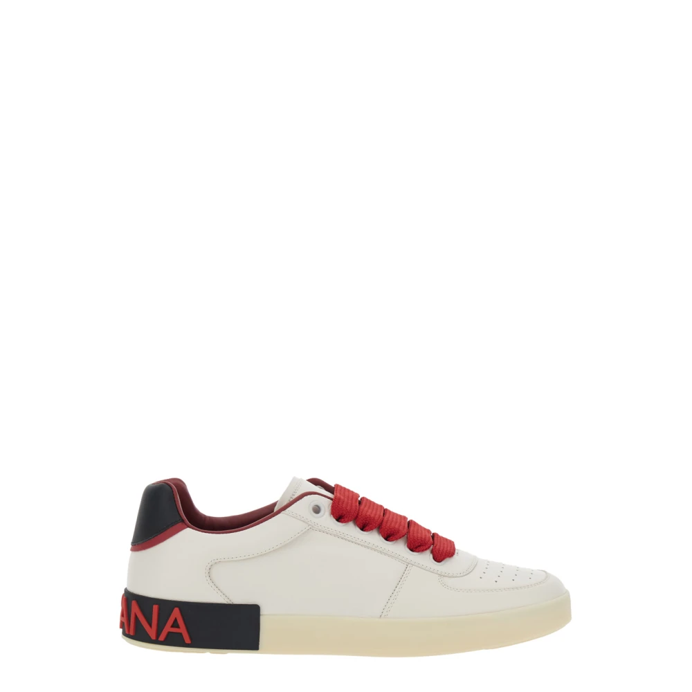 Dolce & Gabbana Men's White Portofino Sneaker - Sneakers - 6 Uk - Shoes