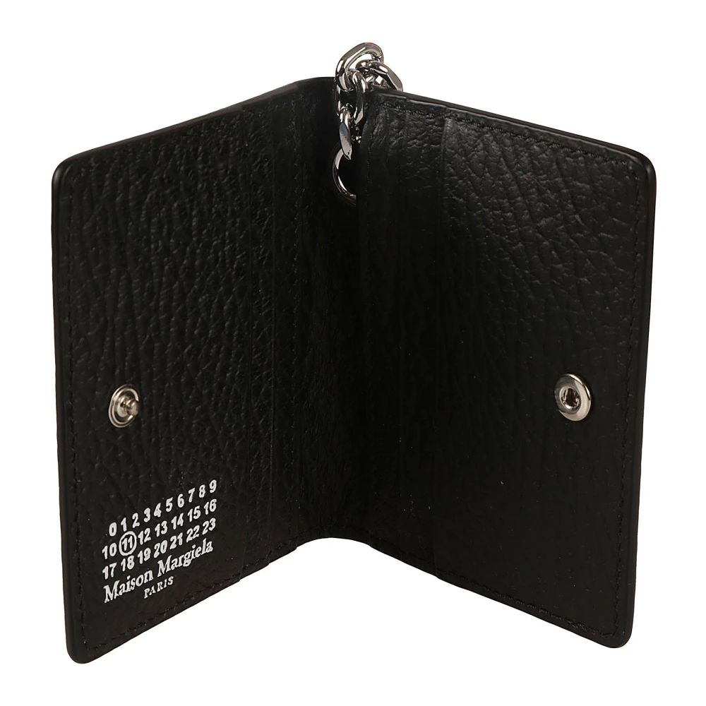 Maison Margiela Zwarte portemonnee met kaarthouder en sleutelring Black Unisex