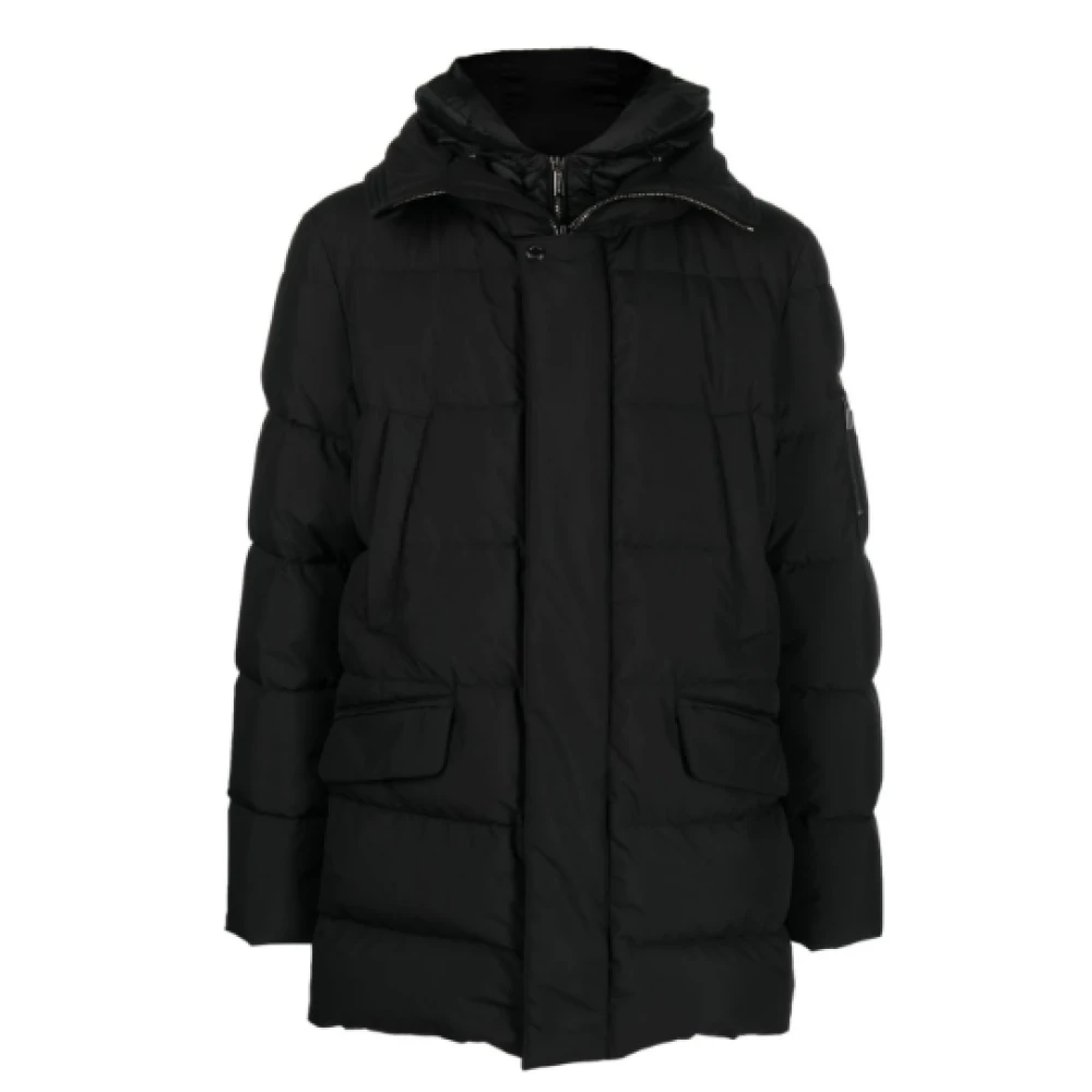Moorer Zwarte Jassen voor Stijlvolle Look Black Heren