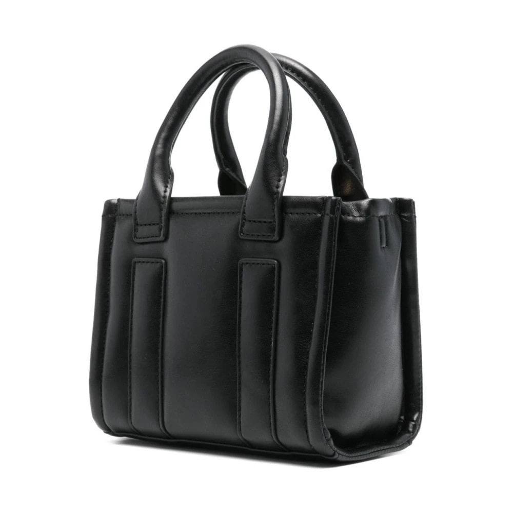 Liu Jo Zwart Logo Lettering Top-Zip Tas Black Dames