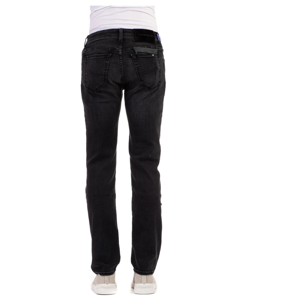 Jacob Cohën Comfortabele en elastische zwarte jeans Black Heren