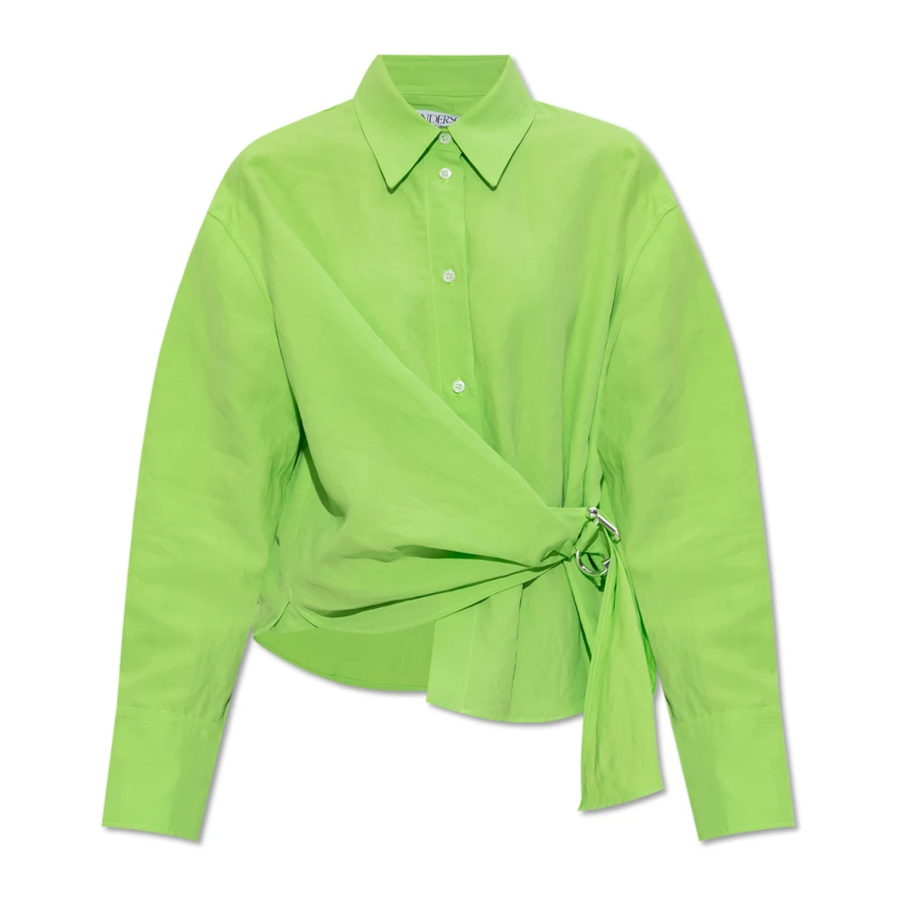 JW Anderson Shirt met applicatie Green Dames