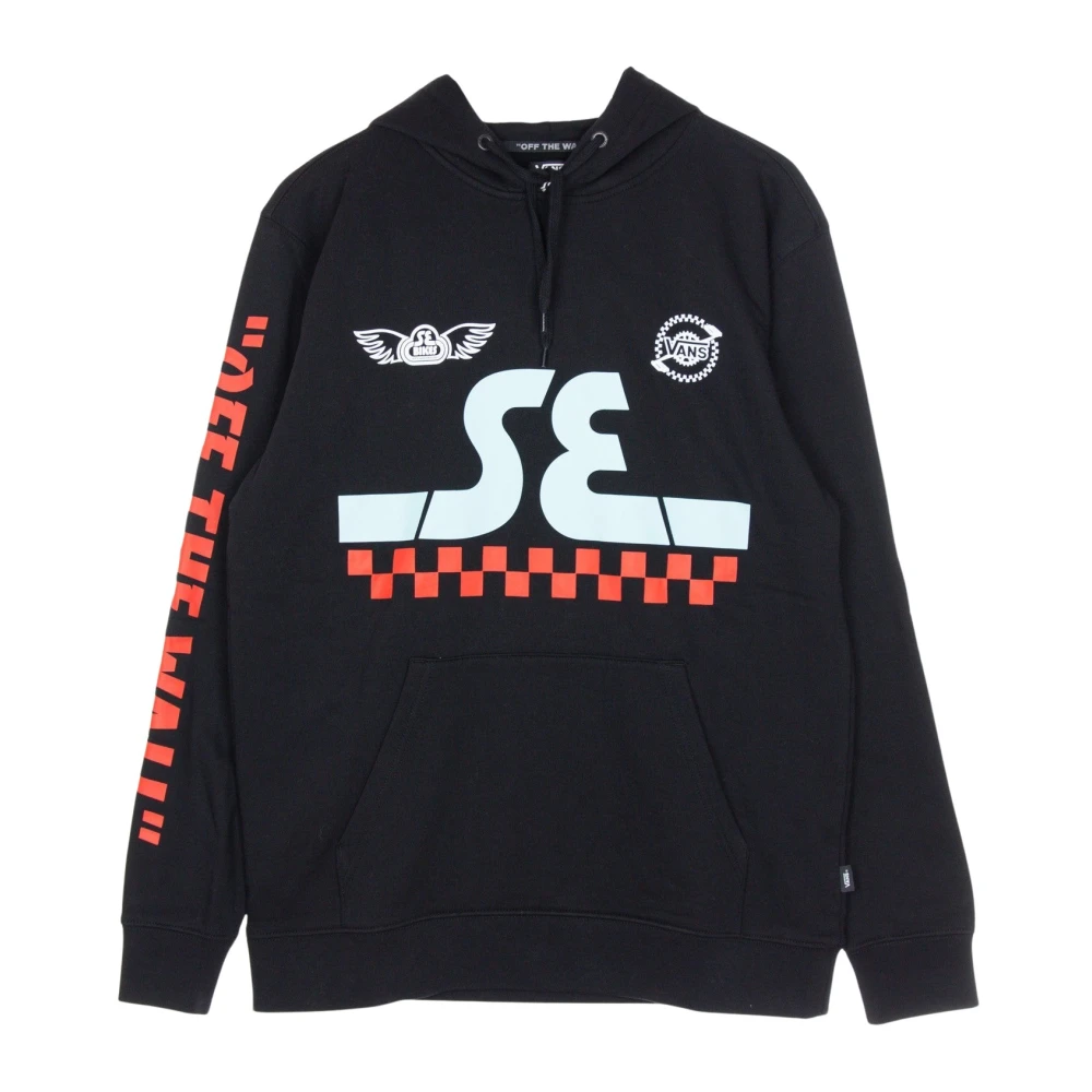 Vans Zwarte Herenhoodie met Se Bikes Print Black Heren