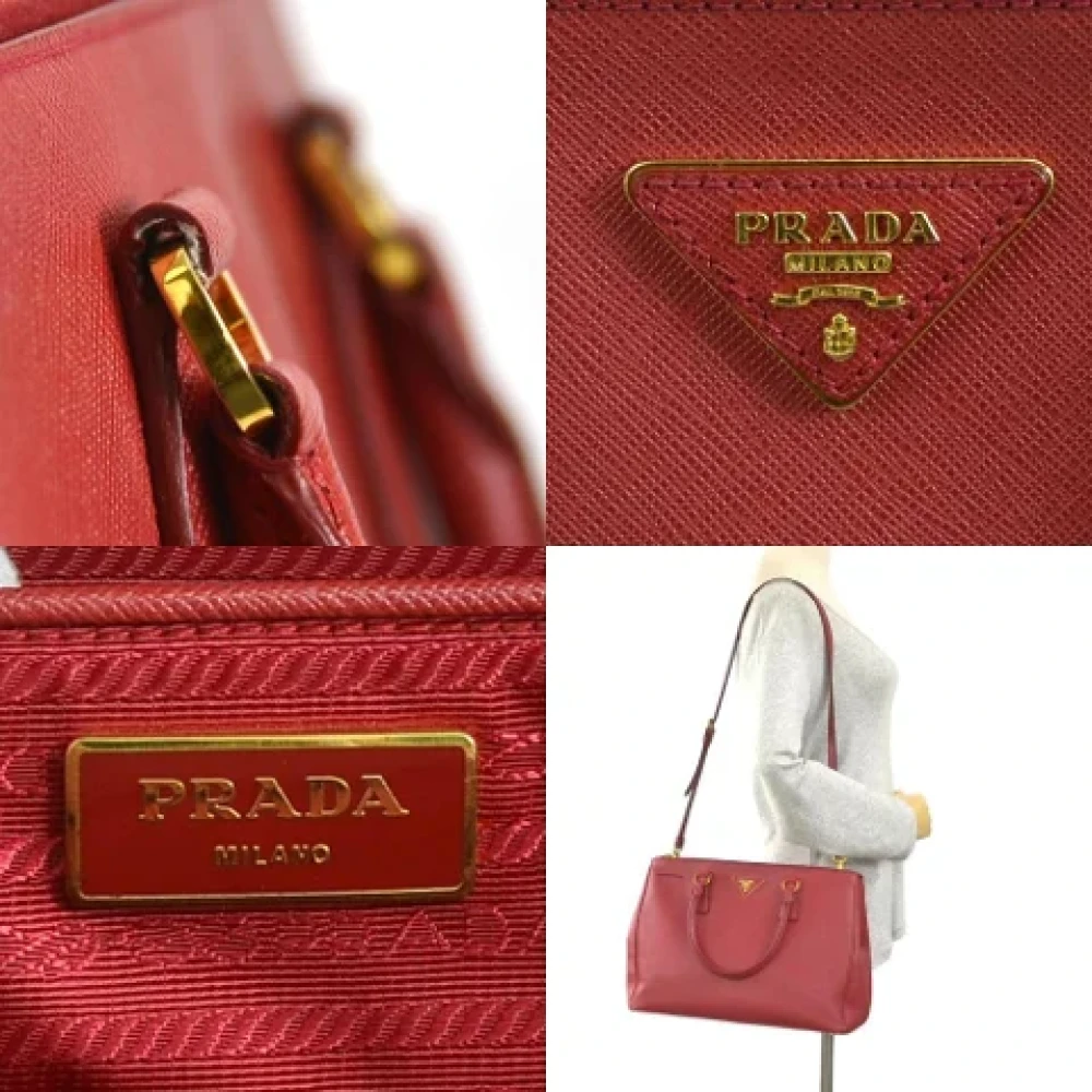 Prada Vintage Pre-owned Fabric prada-bags Red Dames