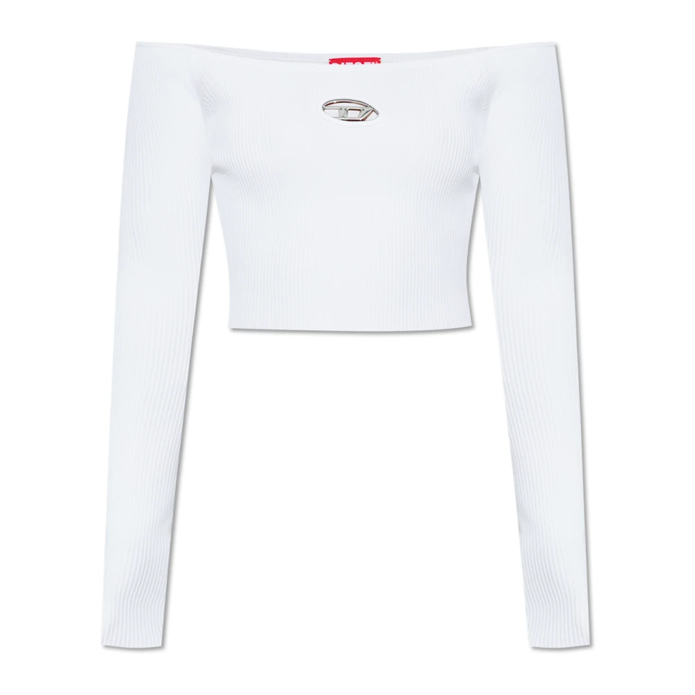 Diesel Donna Bianco Maglie, M, New,