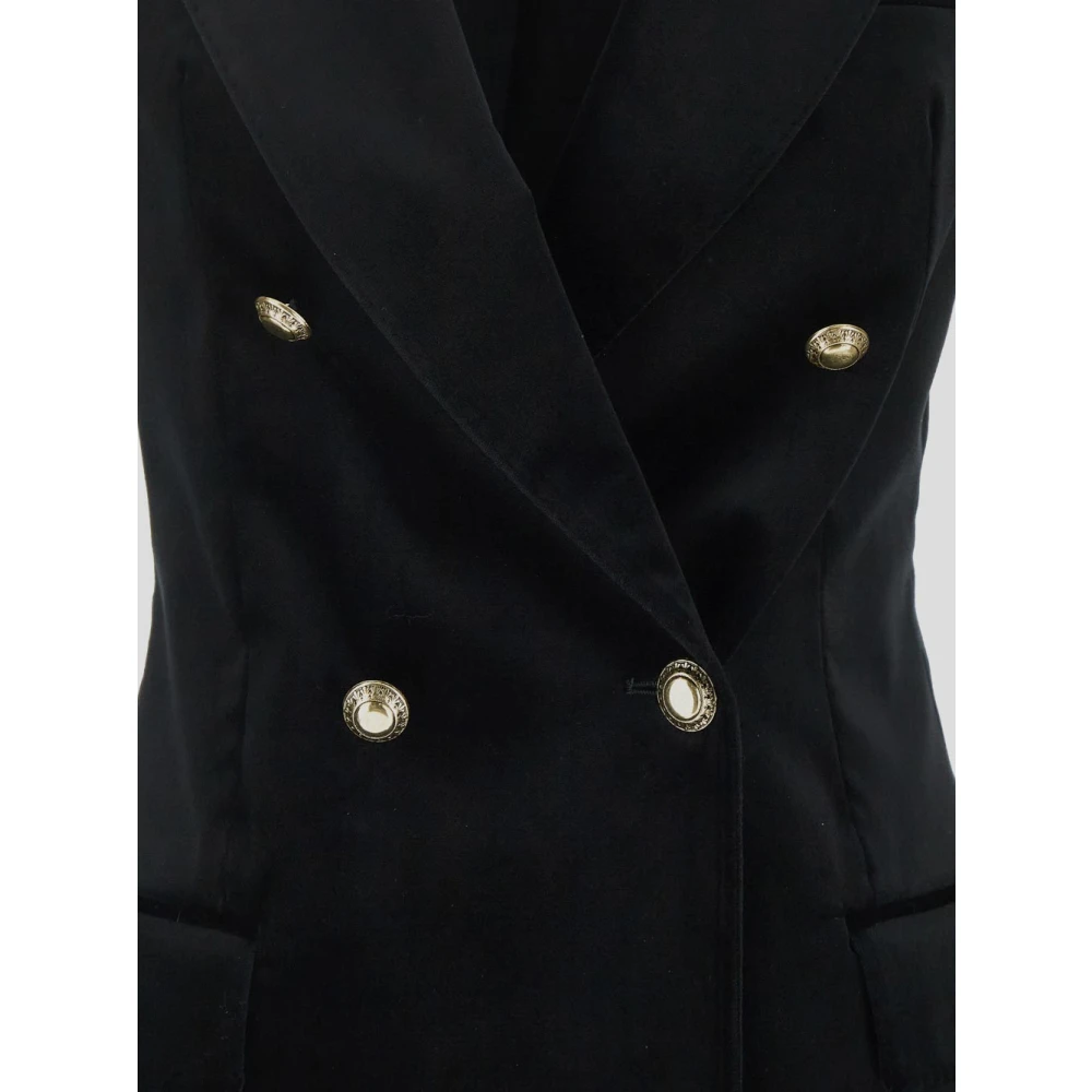 Tagliatore Fluwelen jas Black Dames