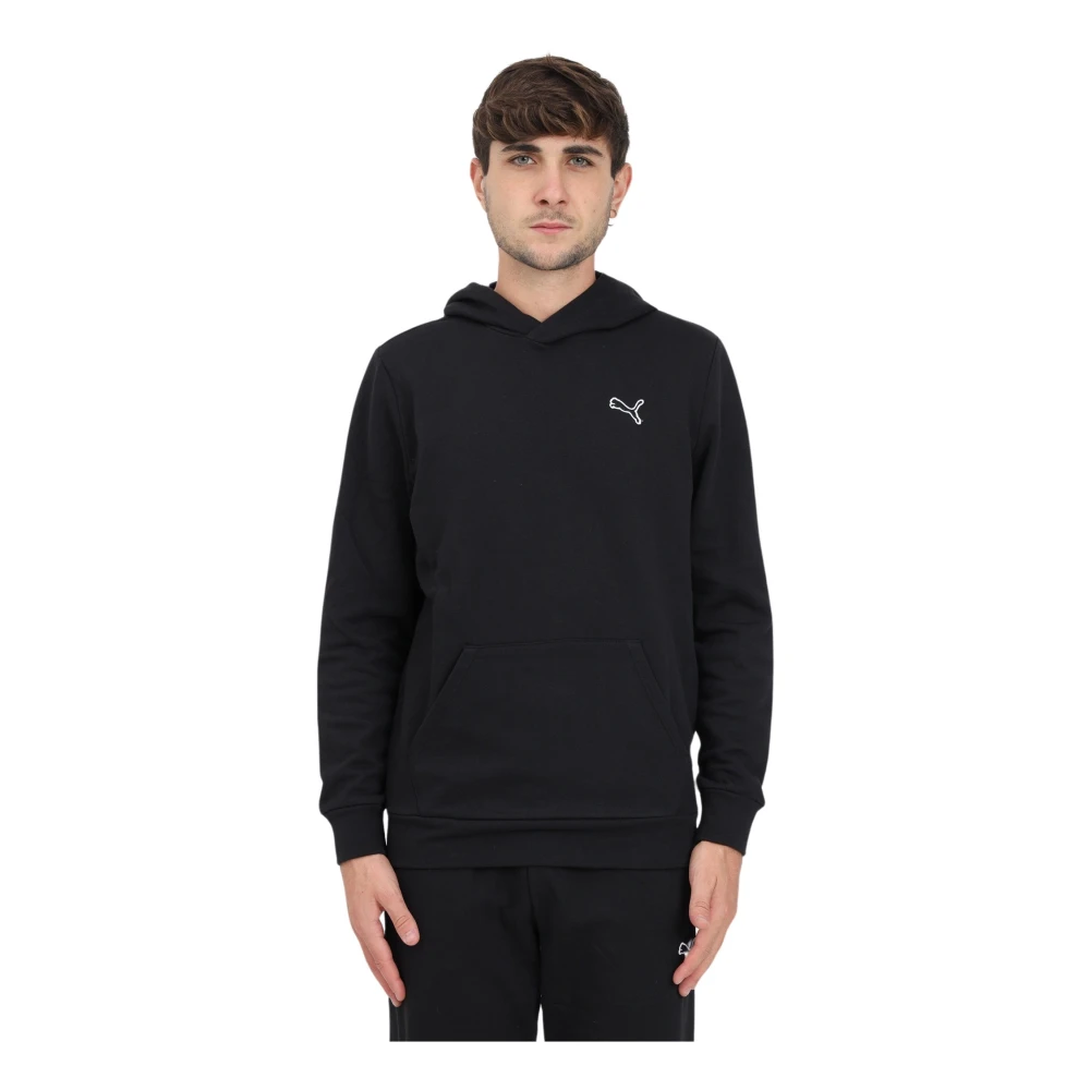 Puma Zwarte hoodie met logo Black Heren