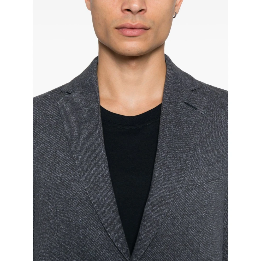 Circolo 1901 Blauwe Twill Weefsel Single-Breasted Jas Blue Heren