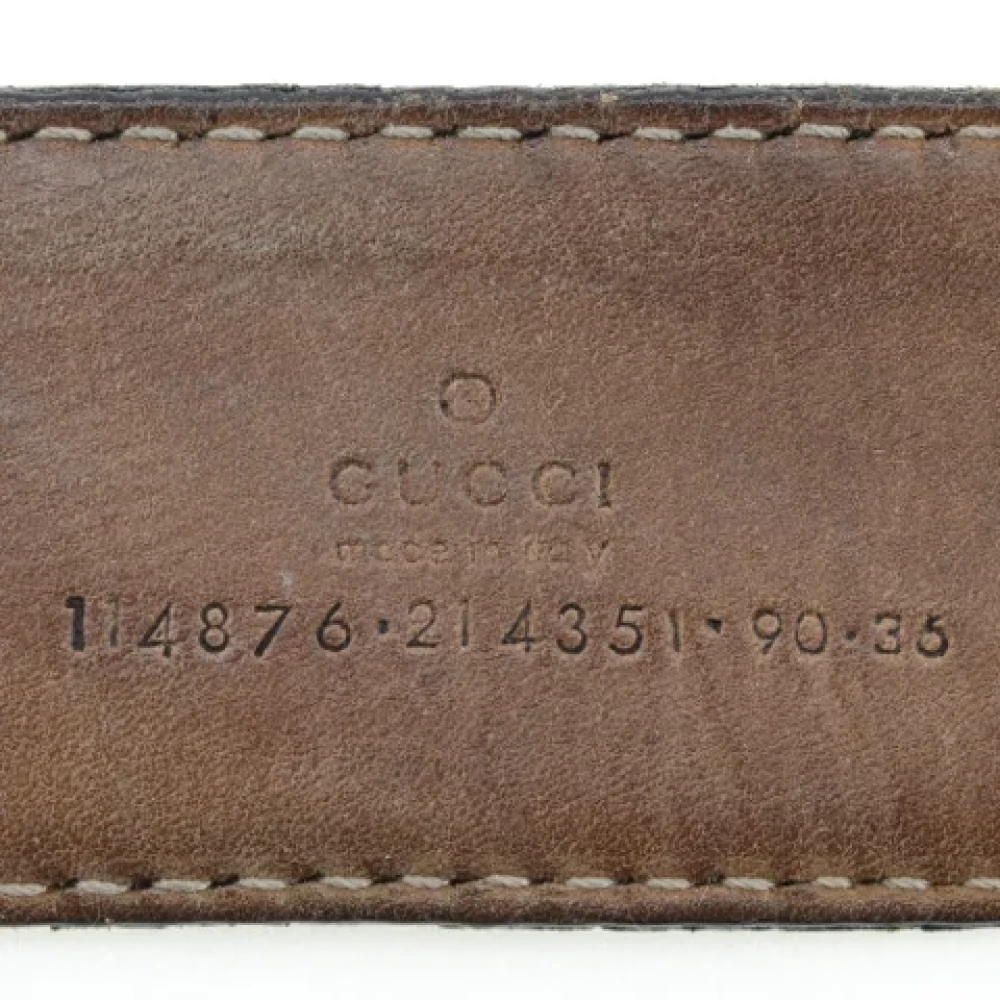 Gucci Vintage Pre-owned Leather belts Black Dames