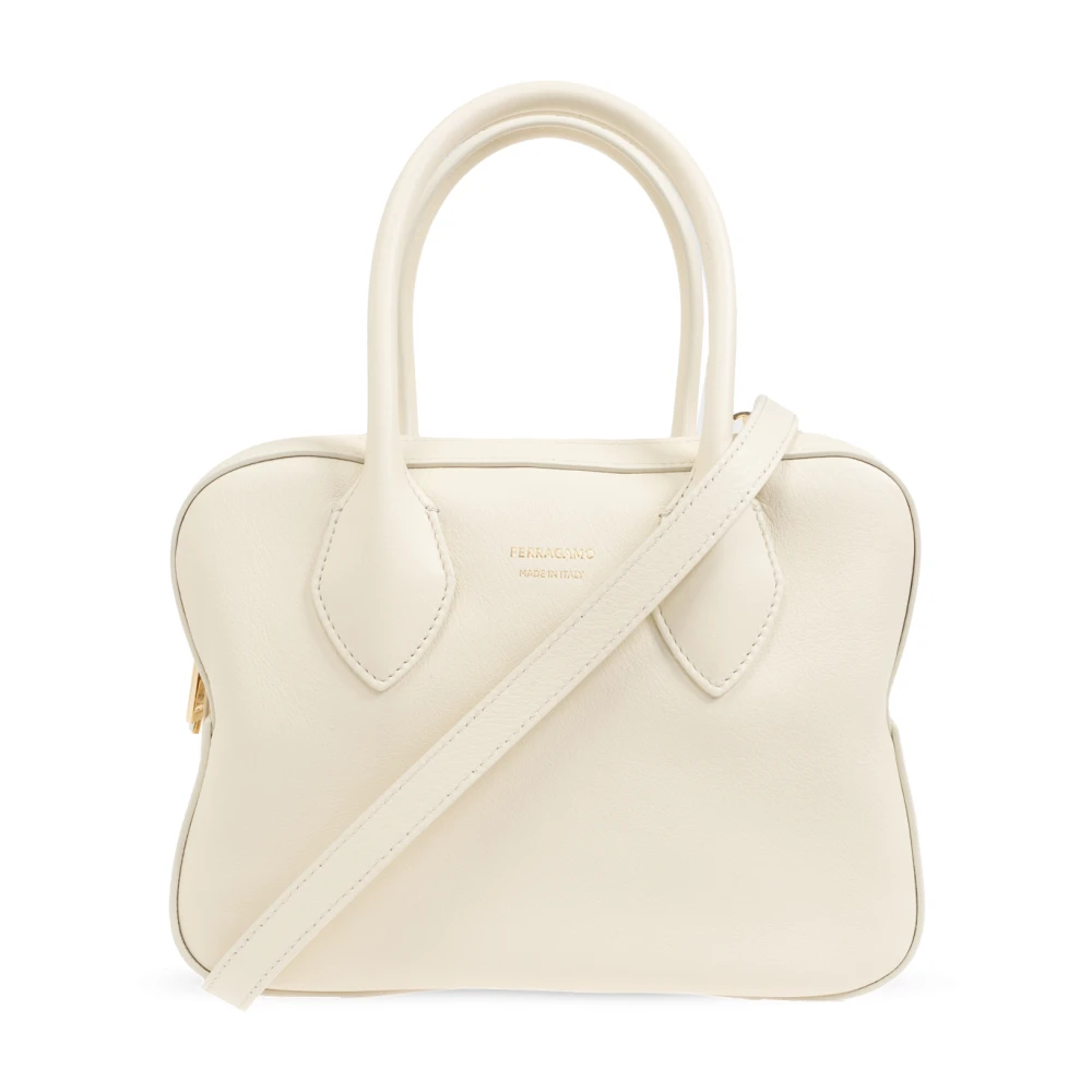 Salvatore Ferragamo Schoudertas Beige Dames