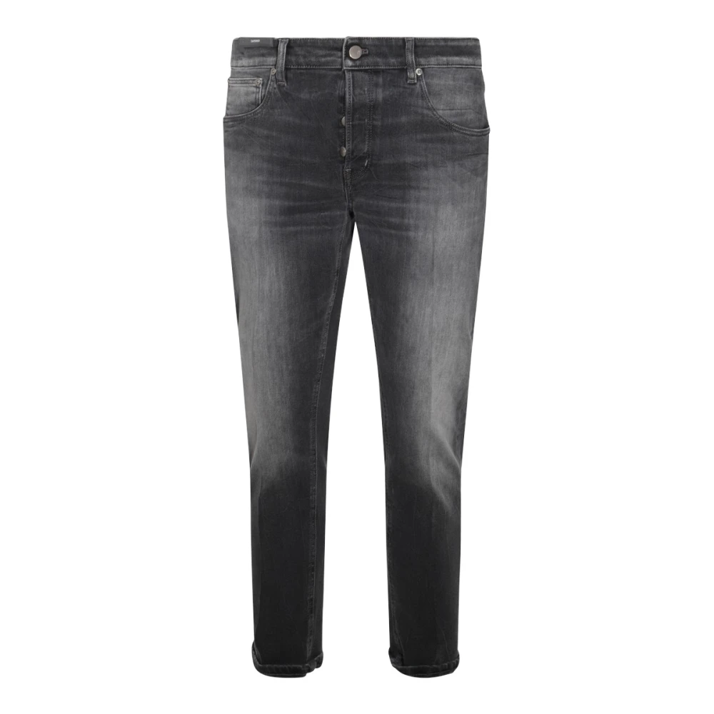 PT Torino Zwarte Katoenen Jeans met Voorrits Black Heren