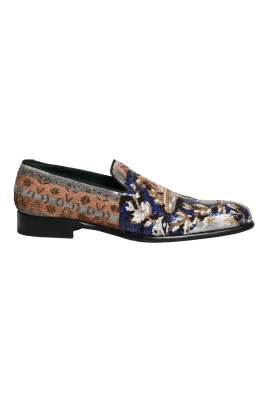 Broderade paljettloafers