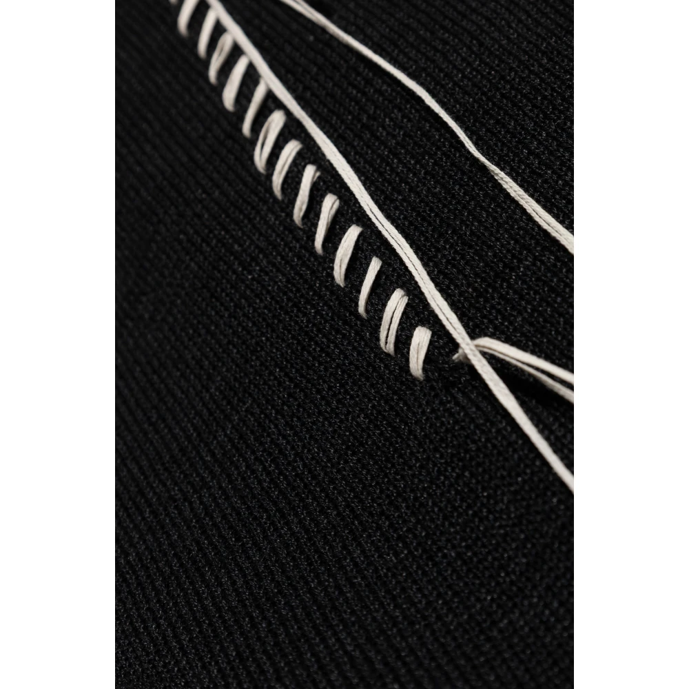 Y-3 Vest met franjes Black Heren