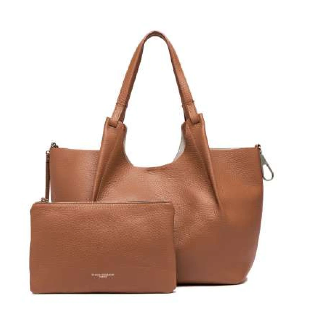 Gianni Chiarini Moderne leren tas Brown Dames