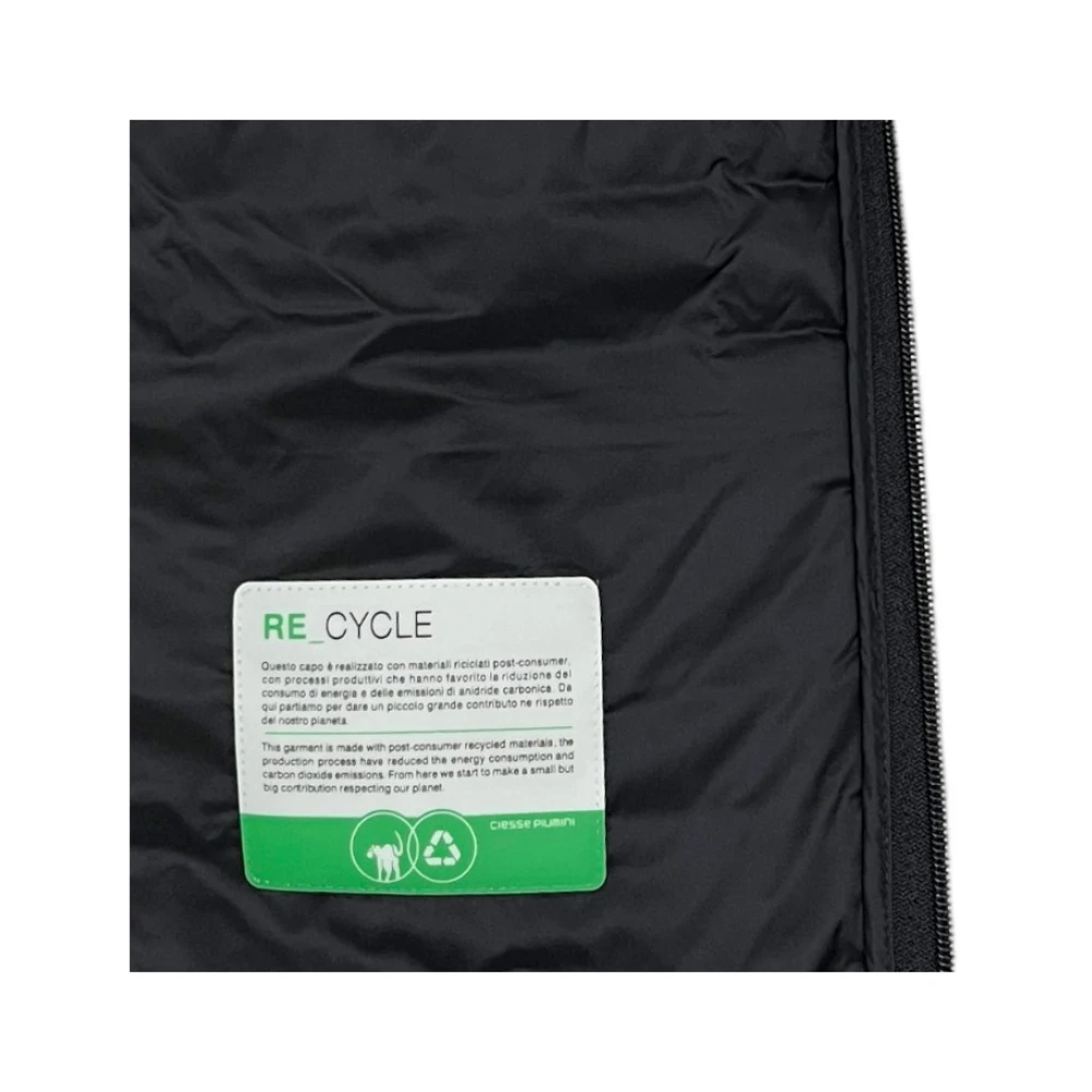 Ciesse Piumini Heren Stoffen Jas met Ritssluiting Black Heren