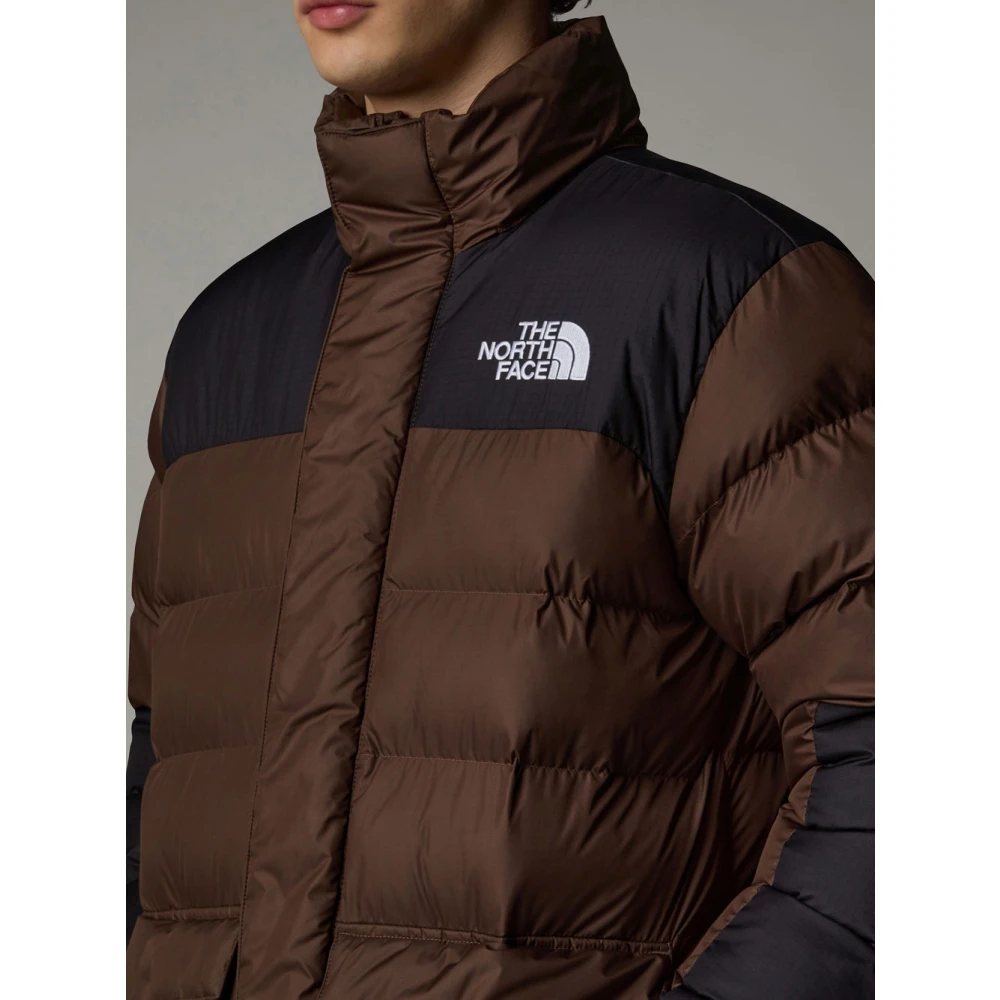 The North Face Kleur Blok Pufferjas Brown Heren