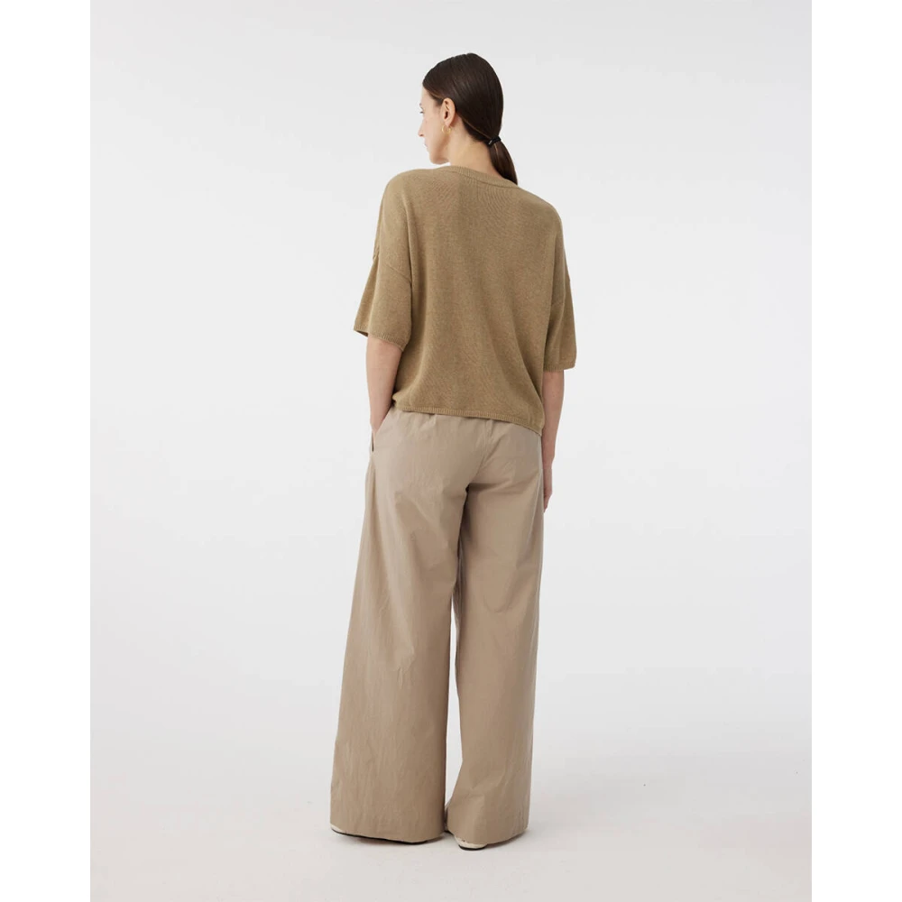 Knit-ted Stijlvolle Broek Nori Broek Brown Dames