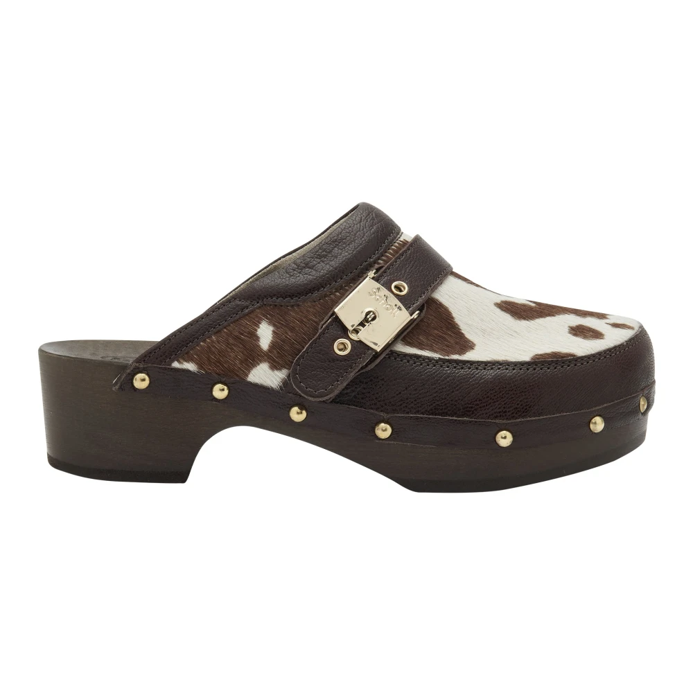Scholl Brown Clogs, Female, 5 Uk, Pescura Clog 50