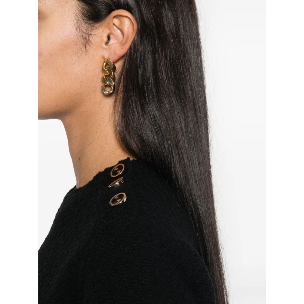 Gucci Zwarte Ronde-Hals Gebreide Trui Sweater Black Dames