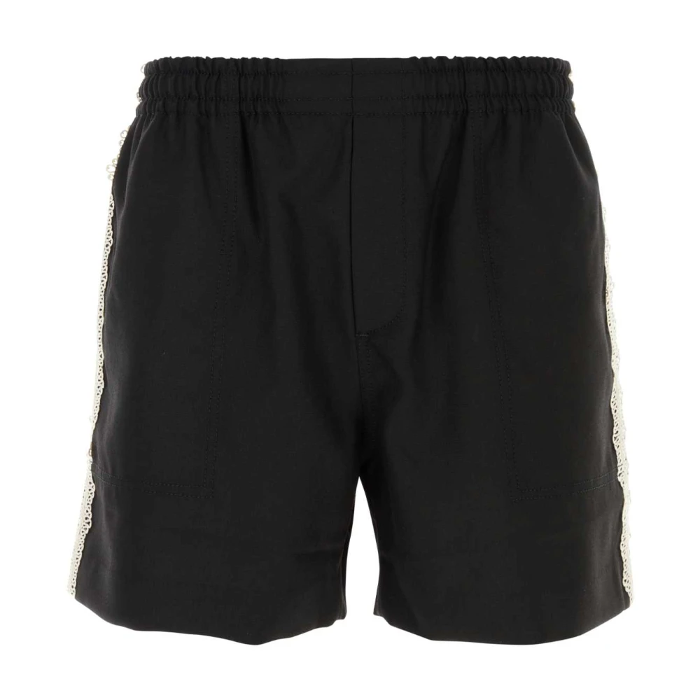 Bode Zwarte wollen bermuda shorts Black Heren