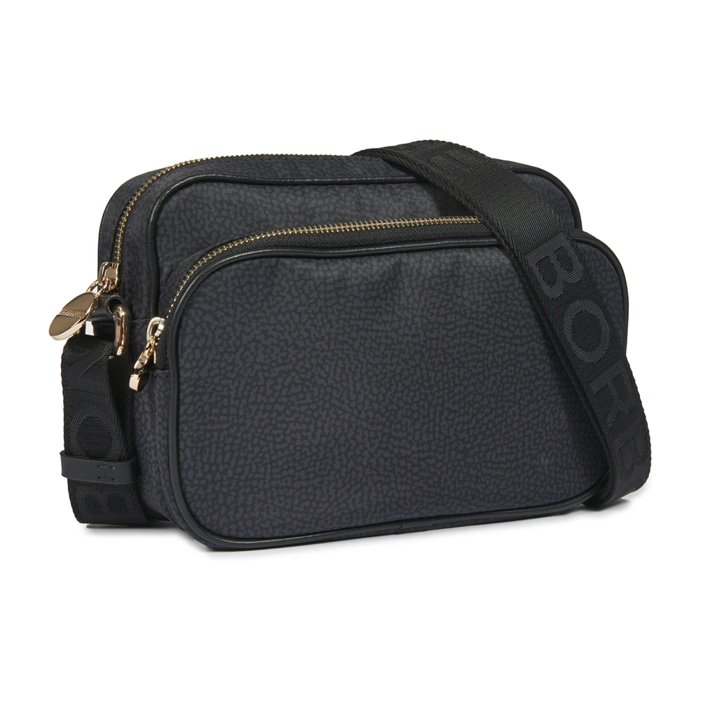 Borbonese Compacte cameratas van donker nylon Black Dames